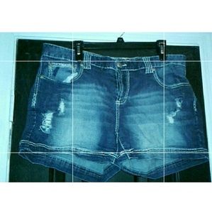 Denim shorts